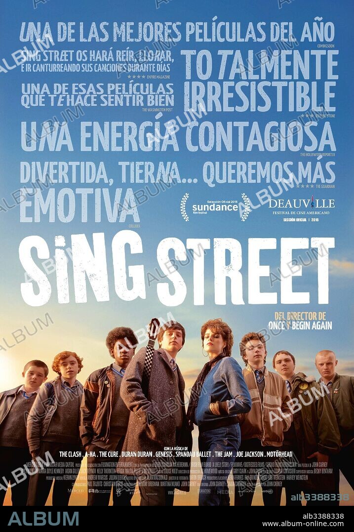 Poster de SING STREET, 2016, dirigida por JOHN CARNEY. Copyright COSMO FILMS/DISTRESSED FILMS/FILMNATION ENT/FILMWAVE/LIKELY.