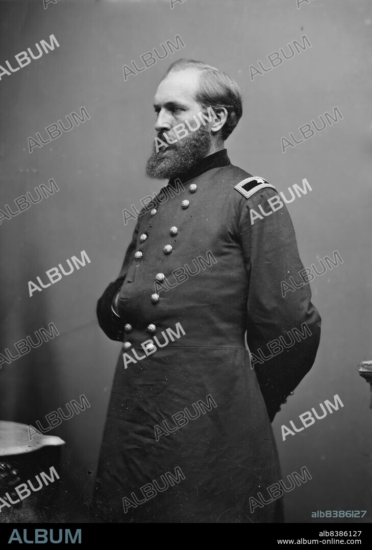 Gen. James Garfield, between 1855 and 1865. [Soldier and future president of the USA].