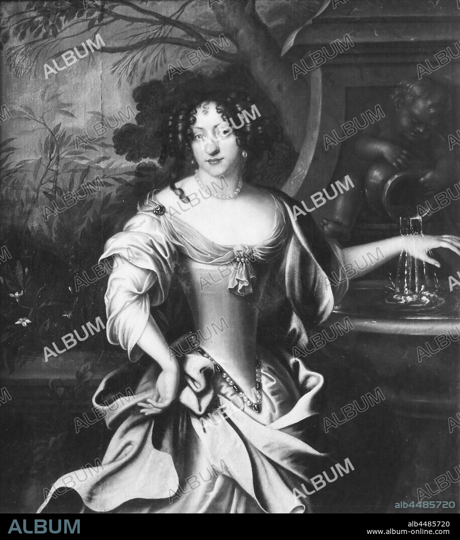 Attributed to Jürgen Ovens, Queen Ulrika Eleonora d.ä, Ulrika Eleonora d.ä, 1656-1693, Princess of Denmark, Queen of Sweden, painting, Ulrika Eleonora of Denmark, Oil on canvas, Height, 128 cm (50.3 inches), Width, 116 cm (45.6 inches).