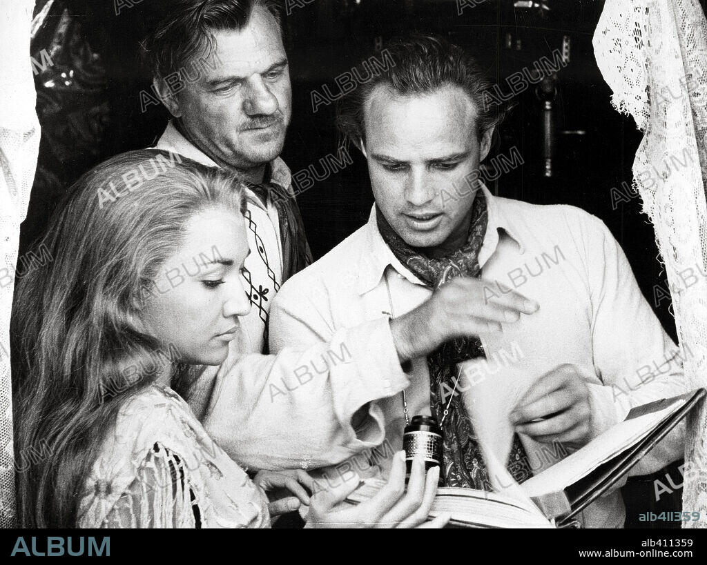 KARL MALDEN und MARLON BRANDO in ONE-EYED JACKS, 1961, unter der Regie von MARLON BRANDO. Copyright PARAMOUNT PICTURES.