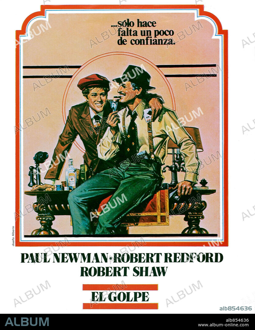 Poster de EL GOLPE, 1973 (THE STING), dirigida por GEORGE ROY HILL. Copyright UNIVERSAL PICTURES.