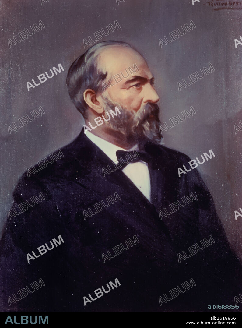 James Garfield (20th President) by Henry R. Rittenberg, b.1879.