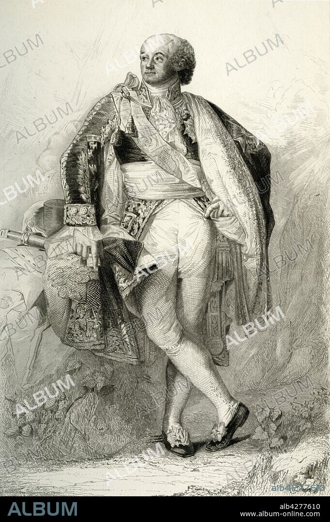 FRANCOIS PIGEOT. Catherine-Dominique de Pérignon, 1804, (1839). 'Pérignon (Dominique Catherine Marquis de), Maréchal de France'. Portrait of Catherine-Dominique de Pérignon (1754-1818), Marquis de Grenade and Marshal of France. From "Galerie Des Maréchaux De France. Dédiée à l'Armée de Terre et de Mer" (Gallery of the Marshals of France. Dedicated to the Army of Land and Sea), by Charles Gavard. [De Fain, Paris, 1839].