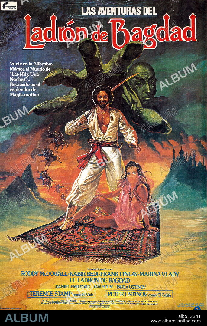 Poster of THE THIEF OF BAGDAD, 1978. Copyright COLUMBIA PICTURES.