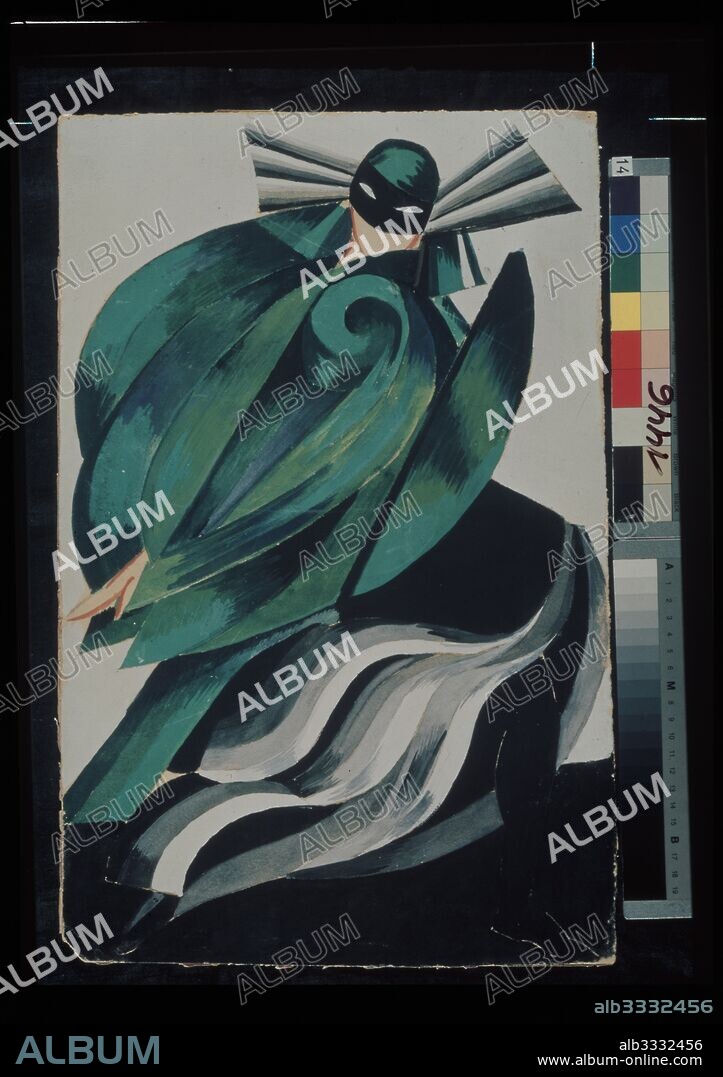 ALEXANDRA EXTER. Fourth female masker. Costume design for the theatre play Romeo and Julia by W. Shakespeare.