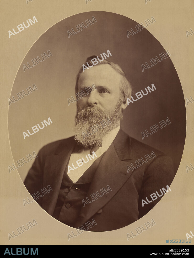 Rutherford B. Hayes, (1822-93), 19th President of the United States 1877-81, head and shoulders Portrait, Mathew Brady Studio, 1877.