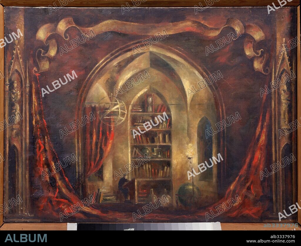 VADIM FYODOROVICH RYNDIN. Stage design for the opera Faust by Ch. Gounod.