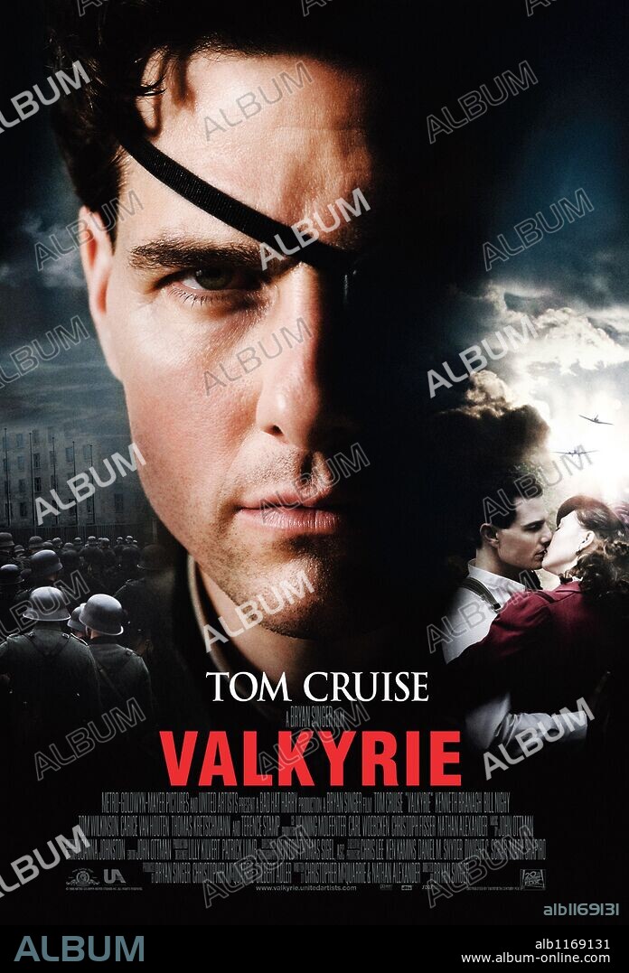 Poster de VALKIRIA, 2008 (VALKYRIE), dirigida por BRYAN SINGER. Copyright UNITED ARTISTS/ACHTE BABELSBERG FILM/BAD HAT HARRY PROD.