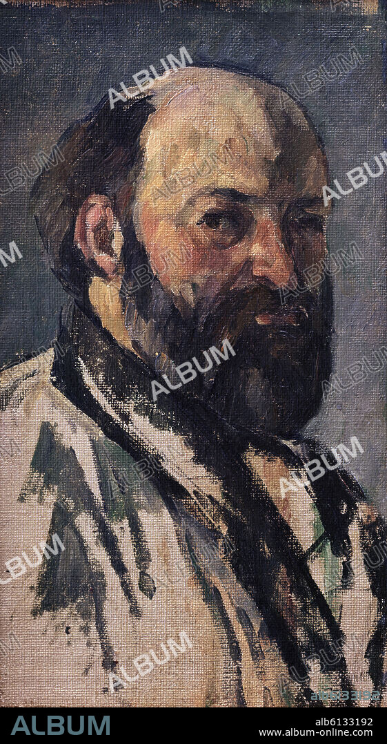 PAUL CEZANNE. 'Autorretrato', hacia 1877-1880, Óleo sobre lienzo, 25,5 x 14,5 cm.