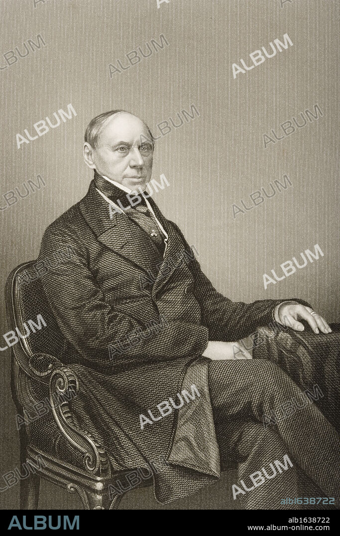 Count Ernst Philipp Brunnow, 1797-1875. Russian diplomat. From an engraving by D.J.Pound from a photograph by Mayall. From the book "The Drawing-Room Portrait Gallery of Eminent Personages" Volume 2. Published in London 1859.
