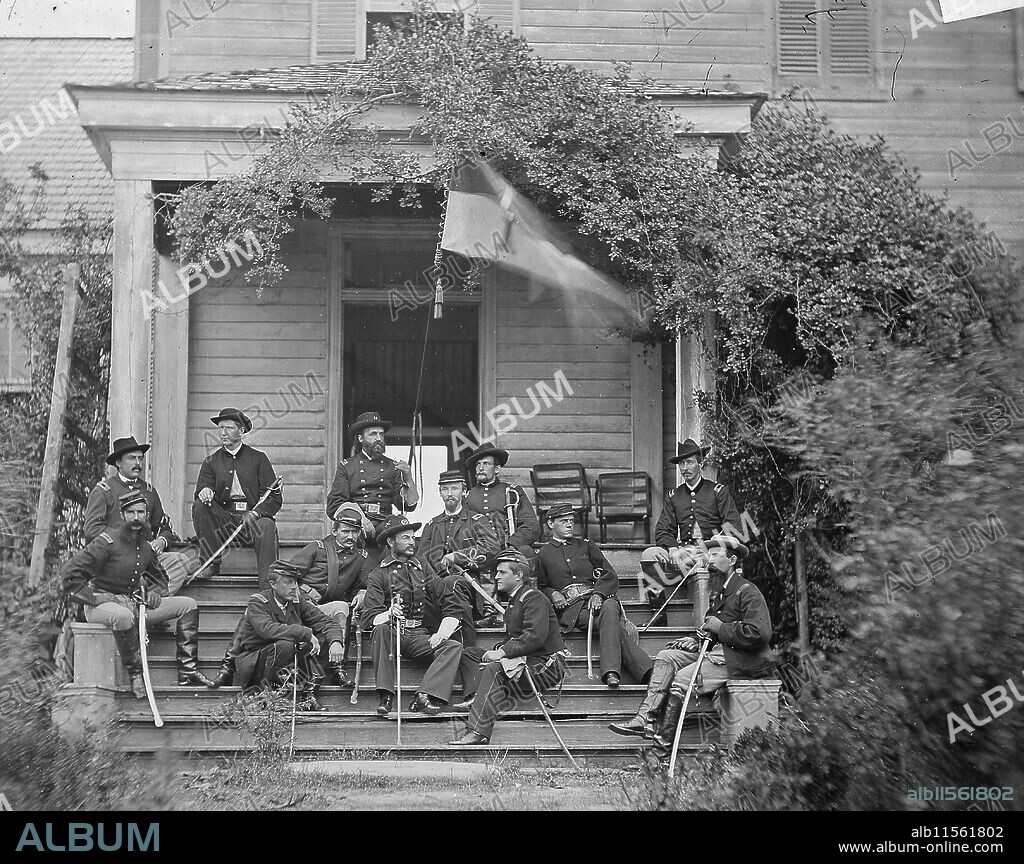 MATTHEW BRADY. Gen.  Alfred  T.A.  Torbet  and  staff; Alfred Thomas Archimedes Torbert (July 1, 1833 – August 29, 1880) was a career United States Army officer, a Union Army General commanding both infantry and cavalry forces in the American Civil War, and a U.S. diplomat. Torbert commanded during the Overland Campaign, except when ill following the Battle of Spotsylvania Courthouse. Brig. Gen. Wesley Merritt commanded in his place for a time. During Maj. Gen. Philip Sheridan's Valley Campaigns of 1864, Torbert commanded the Cavalry Corps of the Army of the Shenandoah and was promoted to brevet major general on September 9, 1864. Sheridan was unhappy with the performance of the cavalry at the time of the Battle of Fisher's Hill. He is said to have told Torbert to go out and "whip or be whipped." The result was a defeat for the Confederate cavalry in the Battle of Tom's Brook.