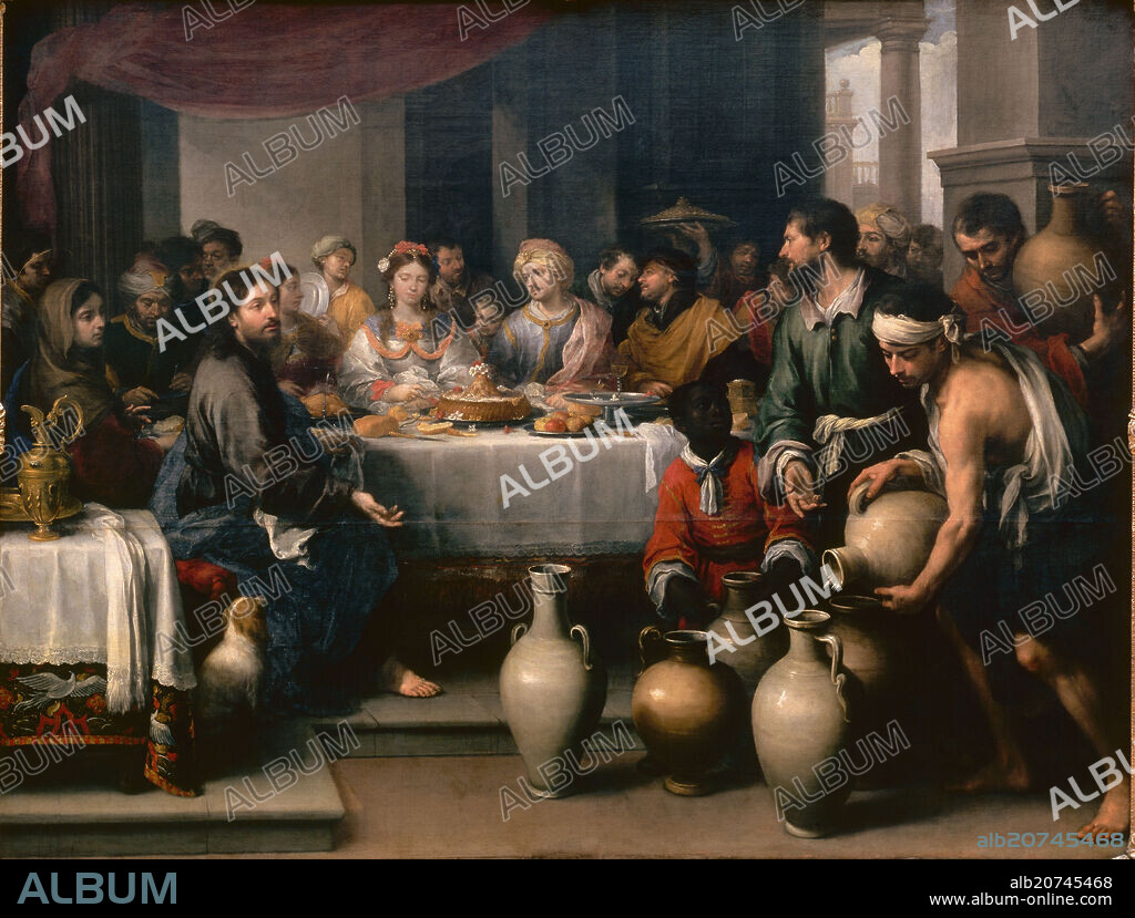 BARTOLOMÉ ESTEBAN MURILLO. LAS BODAS DE CANAA - SIGLO XVII - BARROCO ESPAÑOL.