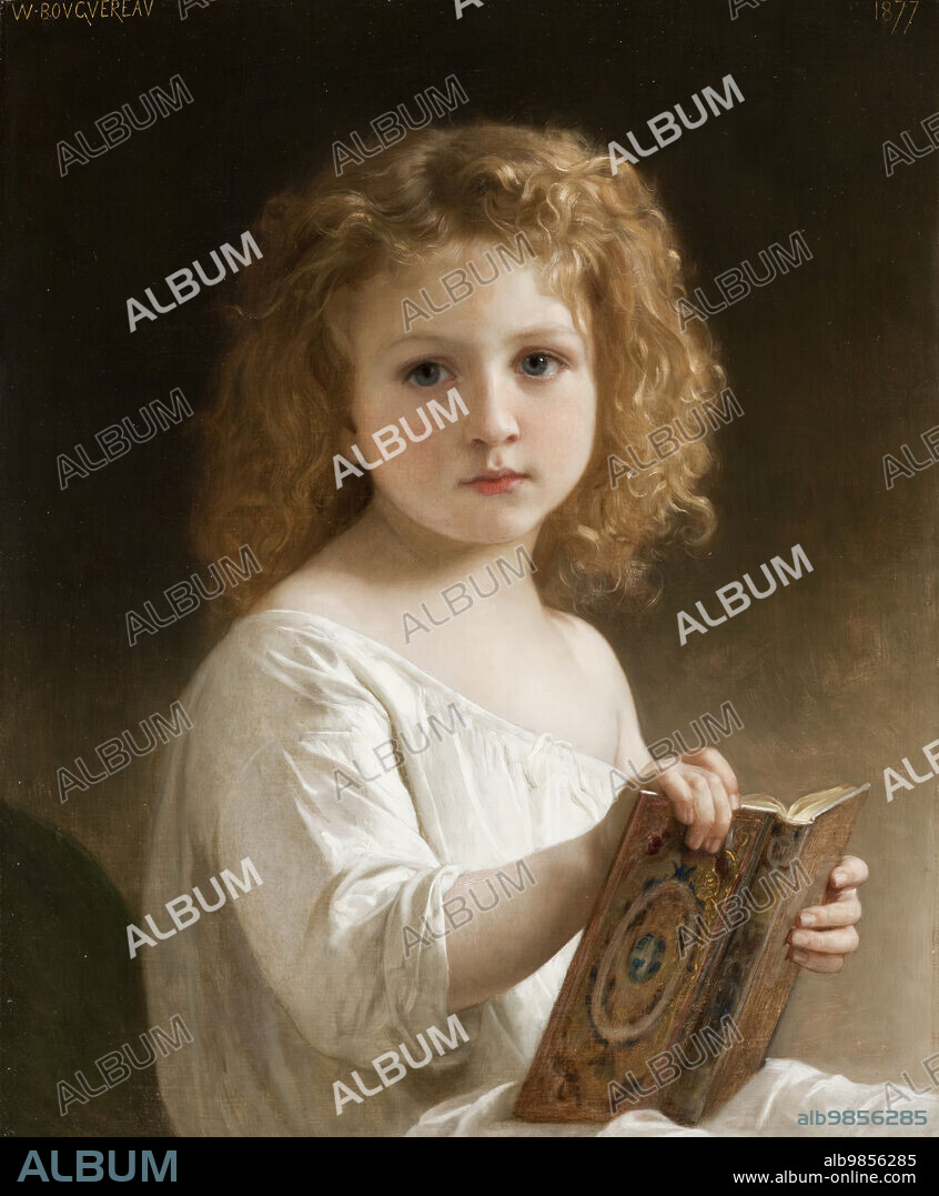 WILLIAM-ADOLPHE BOUGUEREAU. The Story Book, 1877.