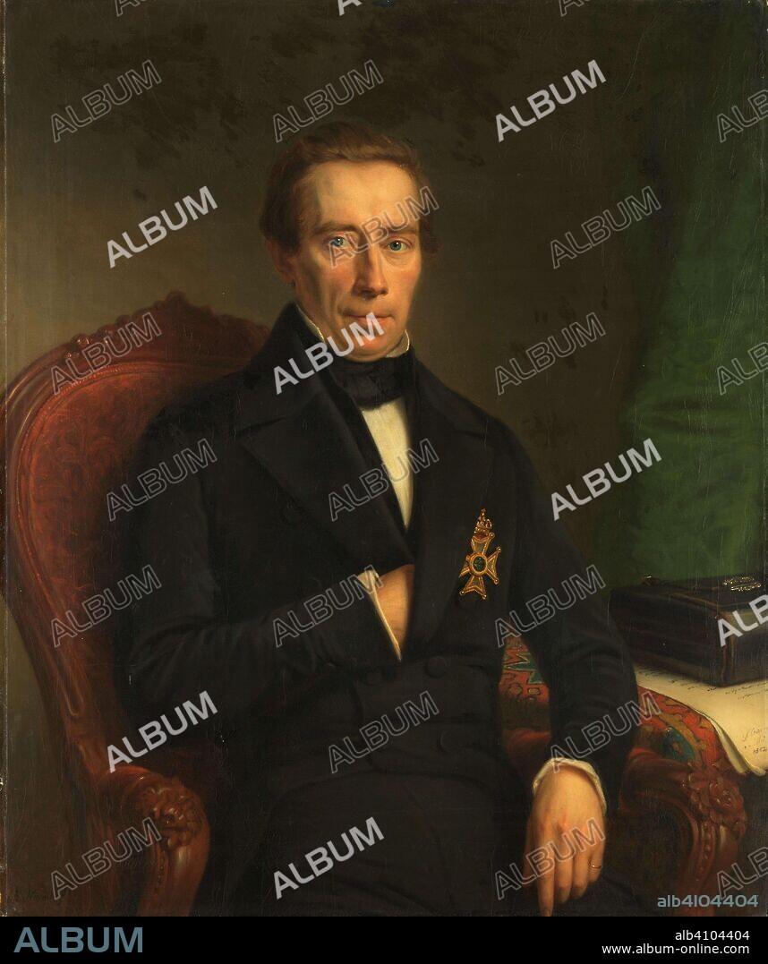 JOHAN HEINRICH NEUMAN. Portrait of Johan Rudolf Thorbecke, Minister of State and Minister of the Interior. Dating: 1852. Measurements: h 100 cm × w 84 cm; d 6 cm.