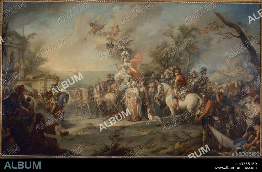 STEFANO TORELLI. Allegory of Catherine the Great’s Victory over the Turks and Tatars.