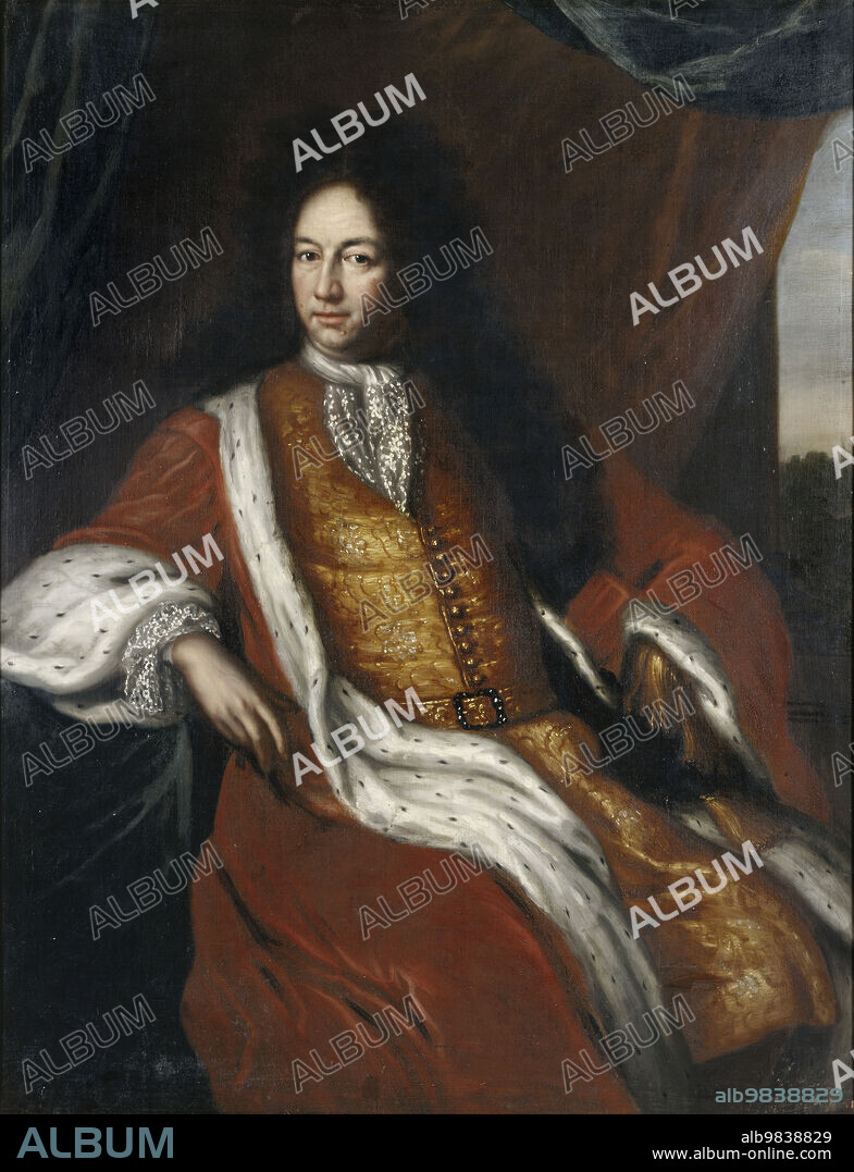 DAVID KOCK. Carl Piper, 1647-1716, Count, undated, based on a work of 17th century, c18th century.