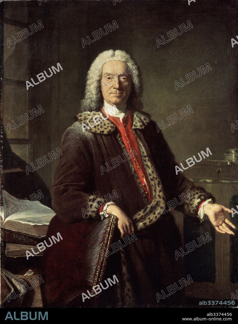 JACQUES-ANDRè JOSEPH AVED. Portrait of the poet and tragedian Prosper Jolyot de Crébillon (1674-1762).
