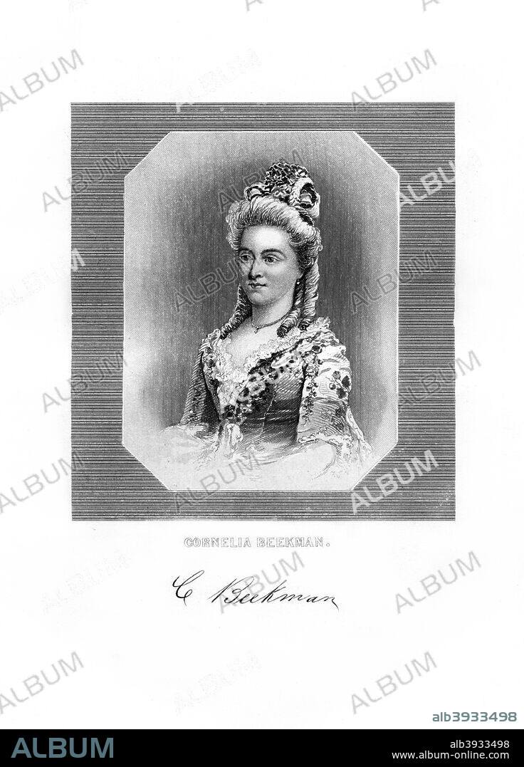 Cornelia Beekman, American patriot, 19th century. Portrait of Cornelia Beekman (1752-1822).