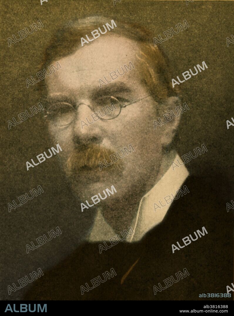 Almroth Edward Wright (1861-1947) was an English bacteriologist and immunologist. In 1902 Wright started a research department at St Mary's Hospital Medical School in London. He developed a system of anti-typhoid fever inoculation and a method of measuring protective substances (opsonin) in human blood. He convinced the armed forces that 10 million vaccines for the troops in northern France should be produced during World War I. Wright warned early on that antibiotics would create resistant bacteria, something that has proven an increasing danger. He made his thoughts on preventive medicine influential, stressing preventive measures. He was elected a Fellow of the Royal Society in1906. He died in 1947 at the age of 85.
