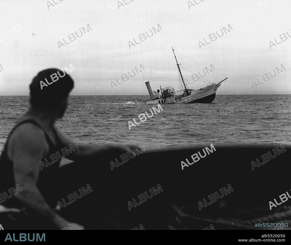 Captain Phillip formerly "Captain Cook" pilot steamer Scotland 17 miles off Heads. October 4, 1947.