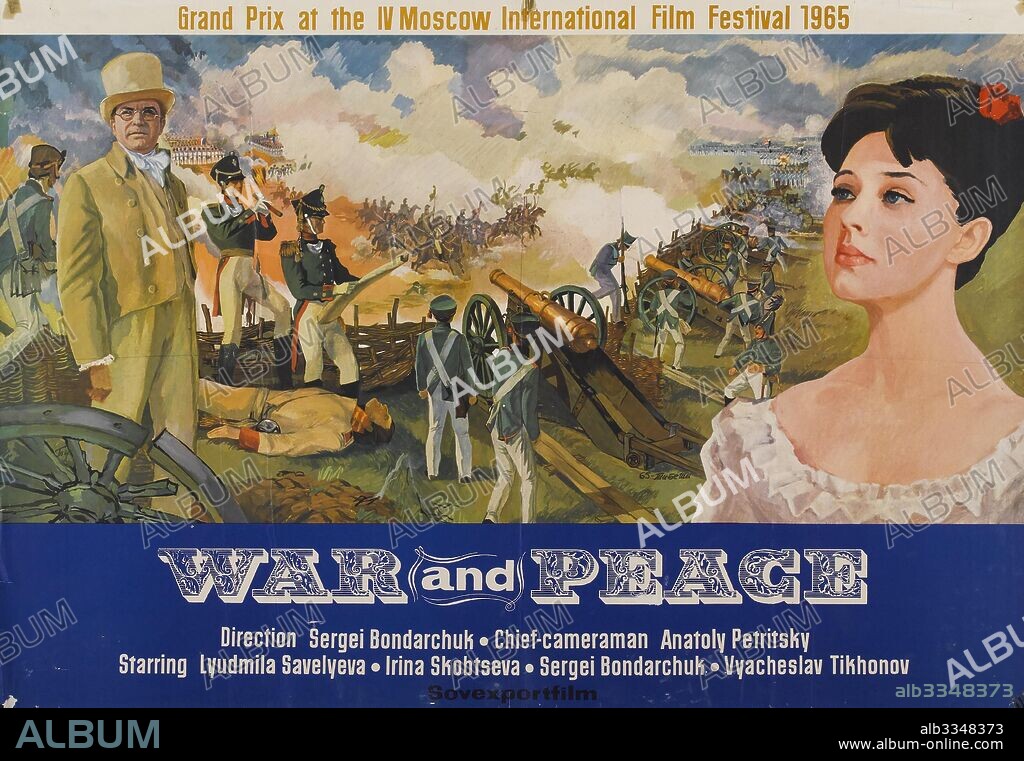 ANONYMOUS. Movie poster War and Peace by Sergei Bondarchuk.