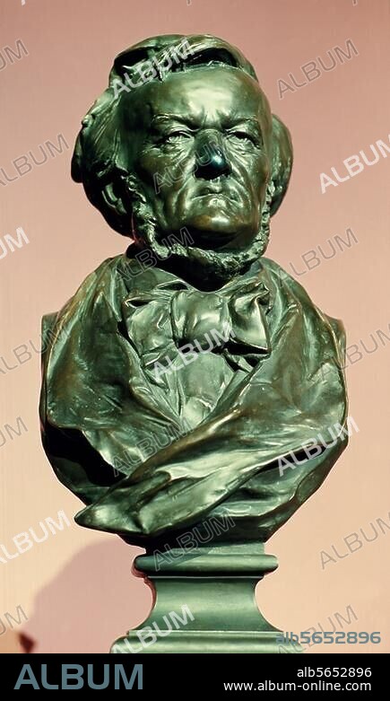 Wagner, Richard. German composer, Leipzig (Germany) 22.5.1813 - Venice. (Italy) 13.2.1883. Portrait bust. Sculpture, model, 1880/83, by Lorenz Gedon (1843-1883), cast, after 1892, by Hans Klement. Bronze. Height 72cm. Munich, Deutsches Theatermuseum.