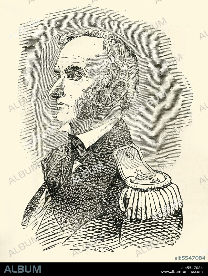 UNKNOWN. 'Commodore Conner', 1849. American naval officer David Conner served in the War of 1812 and the Mexican-American War. From "Pictorial History of Mexico and the Mexican War", by John Frost, LL.D.. [Thomas, Cowperthwait and Co., Philadelphia, 1849].