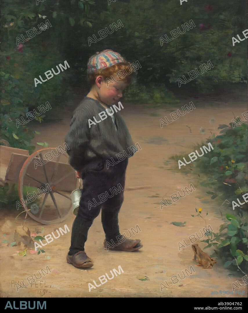 PAUL PEEL. The Young Biologist. Date/Period: 1891. Painting. Oil on canvas. Width: 99.1 cm. Height: 119.4 cm (overall).
