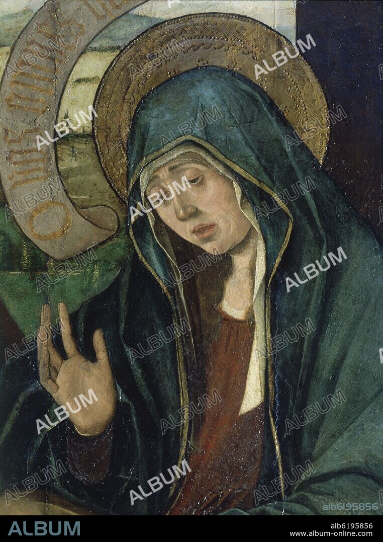 FRANCISCO CHACON. 'La quinta angustia (detalle)', hacia 1492, Óleo sobre tabla.