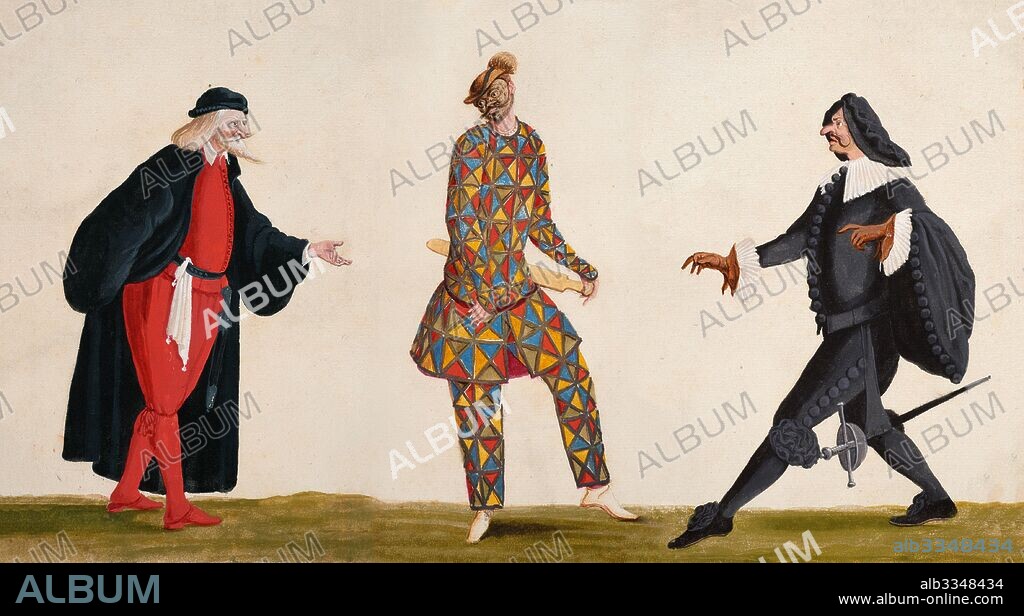 LODOVICO OTTAVIO BURNACINI. Pantalone, Arlecchino, Capitano.