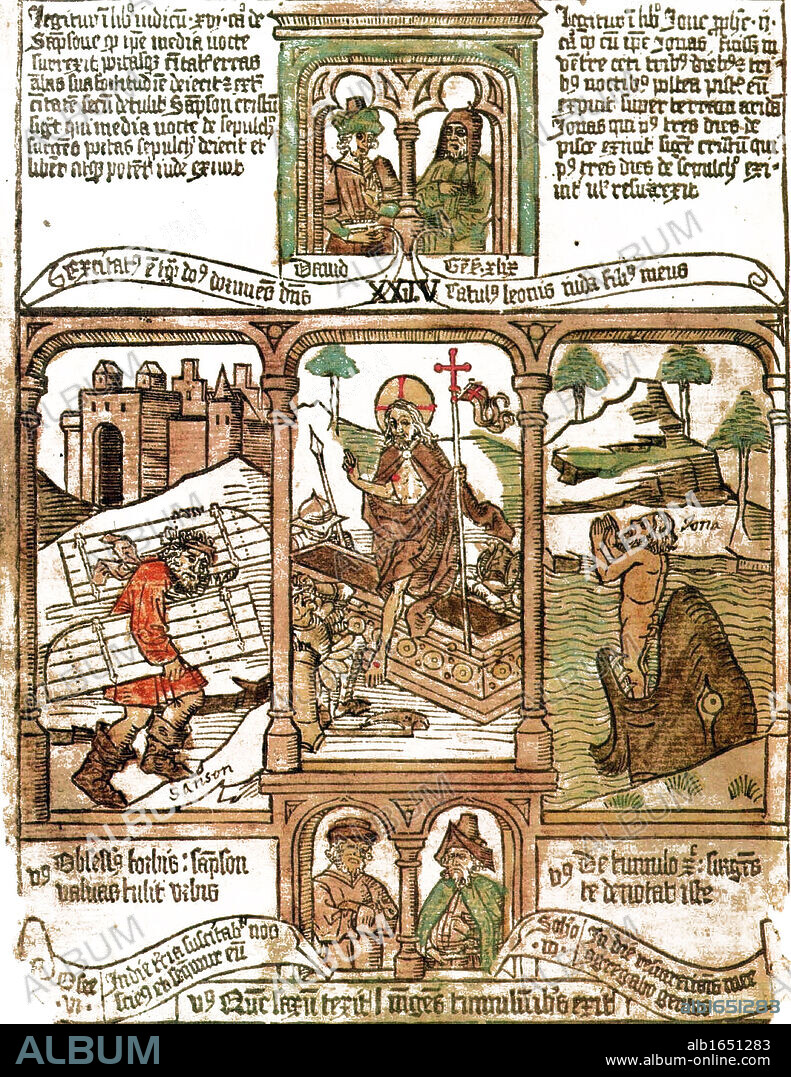 The Biblia pauperum ("Paupers' Bible") was a picture Bible to portray the books of the Bible visually. Unlike a simple "illustrated Bible", where the pictures are subordinated to the text, these Bibles placed the illustration in the centre, with only a brief text or no text at all.
