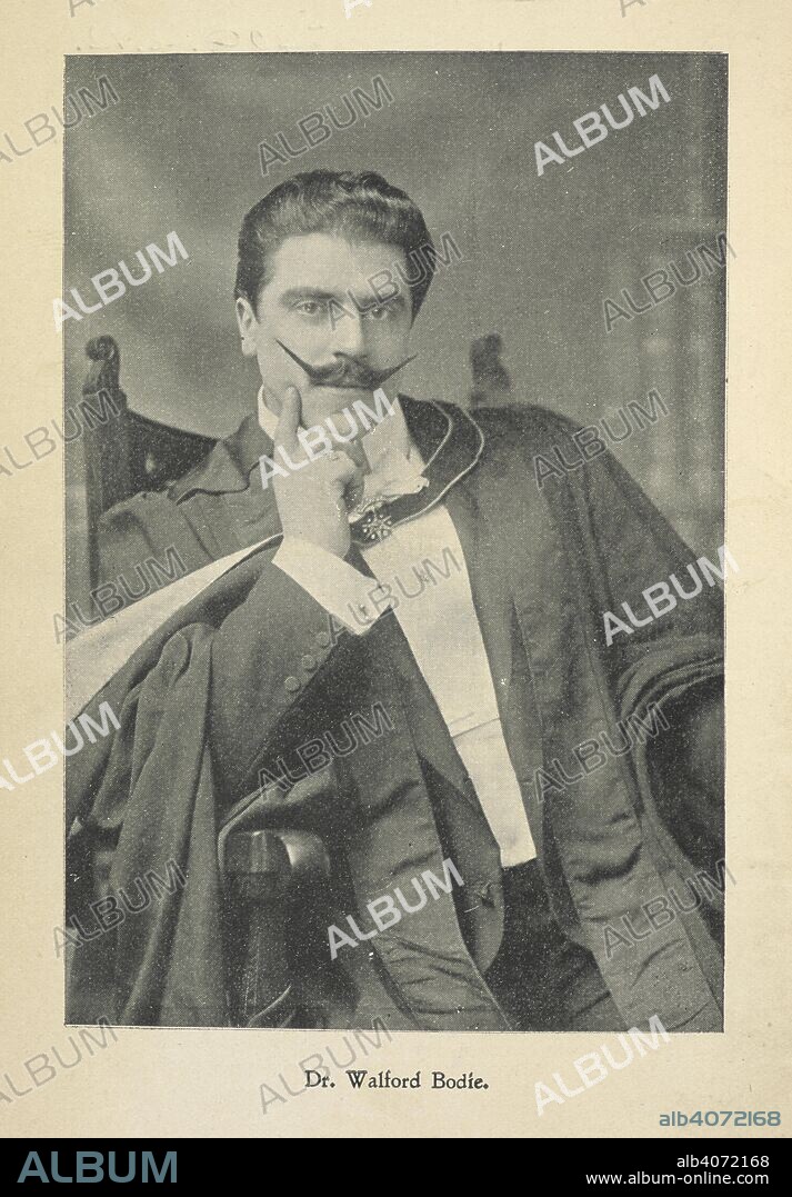 Dr. Walford Bodie. The Bodie Book. Hypnotism. Electricity. Mental Suggestion. Magnetic Touch. Clairvoyance. Telepathy. London : Caxton Press, 1905. Source: 7409.e.12 frontispiece.