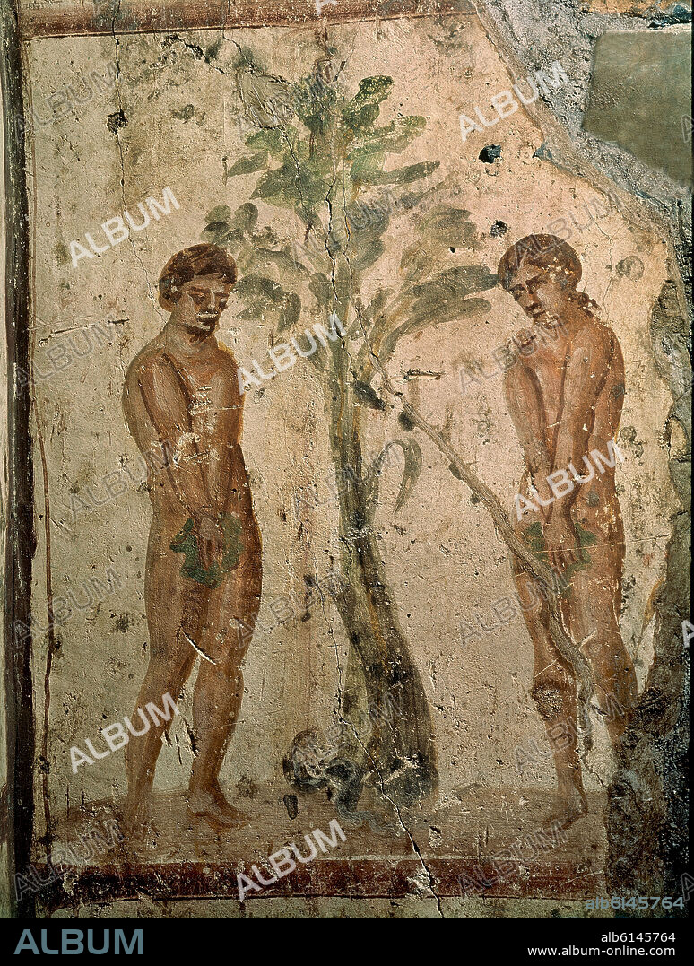 ADAN Y EVA DESPUES DE HABER PECADO - SIGLO III - ARTE PALEOCRISTIANO.