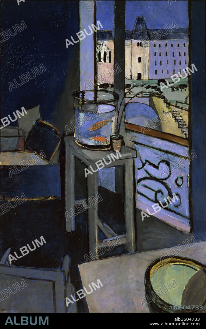 Interieur, bocal de poissons rouges by Henri Matisse, 1914, 1869-1954, France, Paris, Musee National d'Art de Moderne.