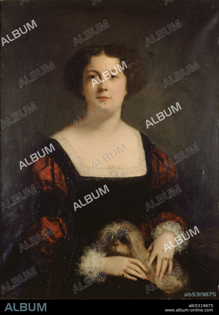 LOUIS-GUSTAVE RICARD. Portrait of Apollonie Sabatier (1822-1889).