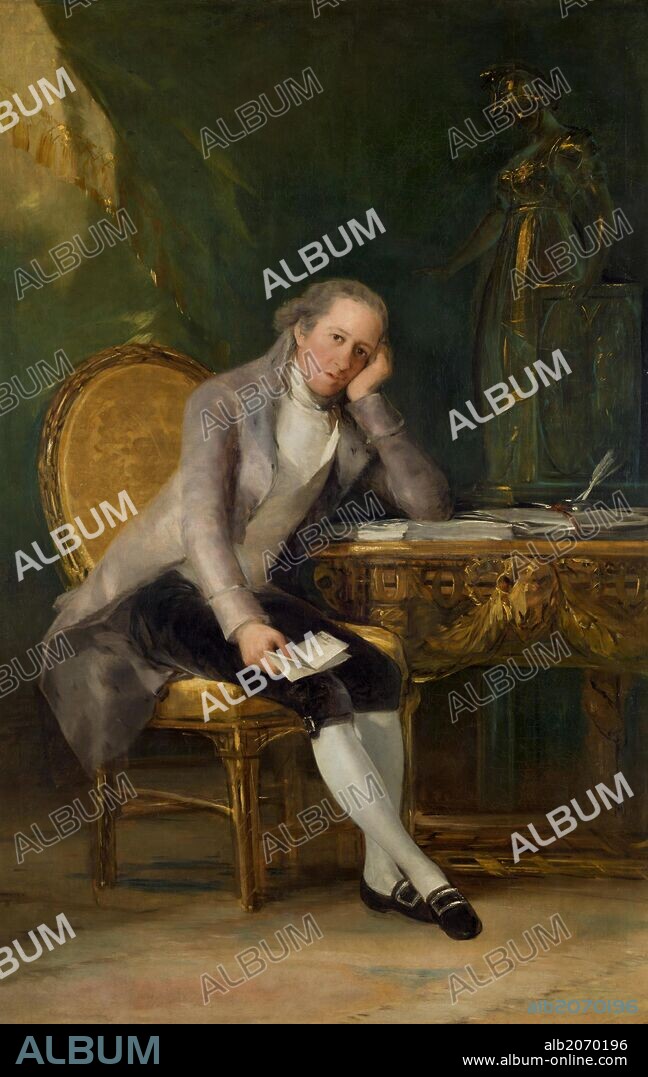 Francisco de Goya y Lucientes / 'Gaspar Melchor de Jovellanos', 1798, Spanish School, Oil on canvas, 205 cm x 133 cm, P03236.