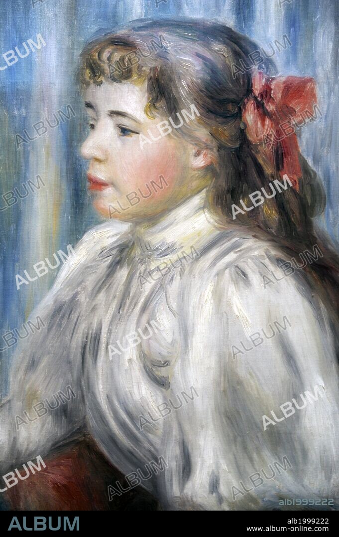 Pierre-Auguste Renoir (1841-1919). French painter. Portrait of a Girl, c.1892. Museum of Fine Arts. Budapest. Hungary.