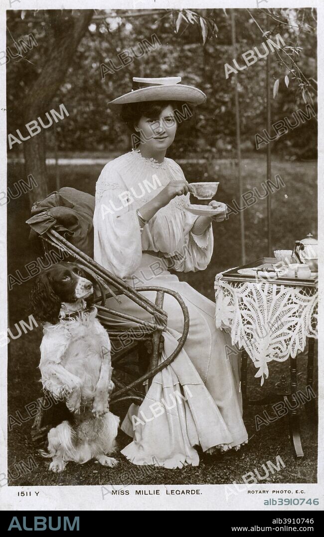 Millie Legarde, English actress, c1906. Postcard posted in 1906.