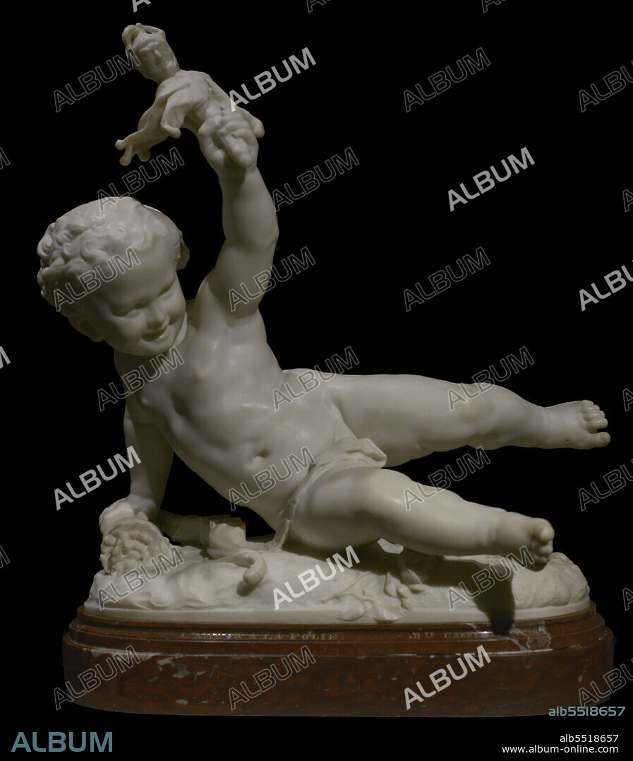 JEAN-BAPTISTE CARPEAUX (1827-1875). FRENCH SCULPTOR.. Jean-Baptiste Carpeaux (1827-1875). Escultor francés. L'Amour à la Folie (El amor hasta la locura), 1872. Mármol. Museo Calouste Gulbenkian. Lisboa. Portugal.