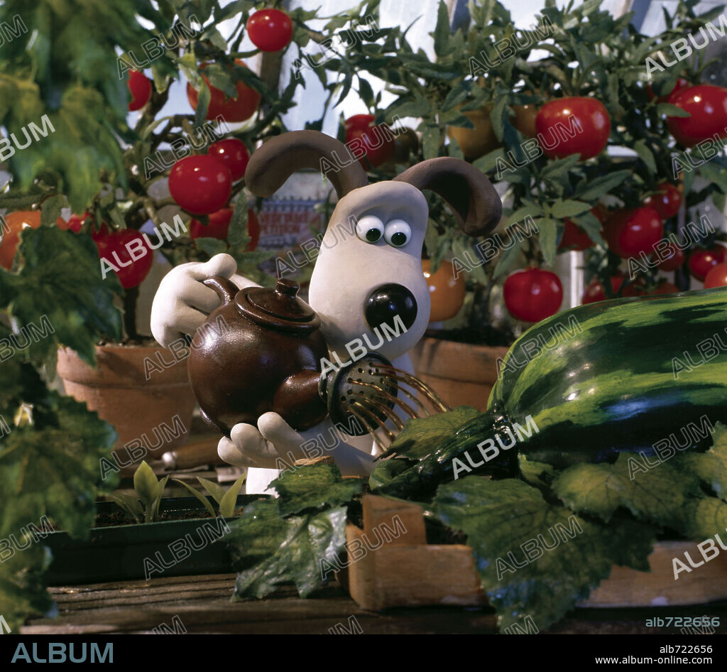 WALLACE & GROMIT: LA MALDICION DE LAS VERDURAS, 2005 (WALLACE & GROMIT: THE CURSE OF THE WERE-RABBIT), dirigida por NICK PARK y STEVE BOX. Copyright DREAMWORKS.