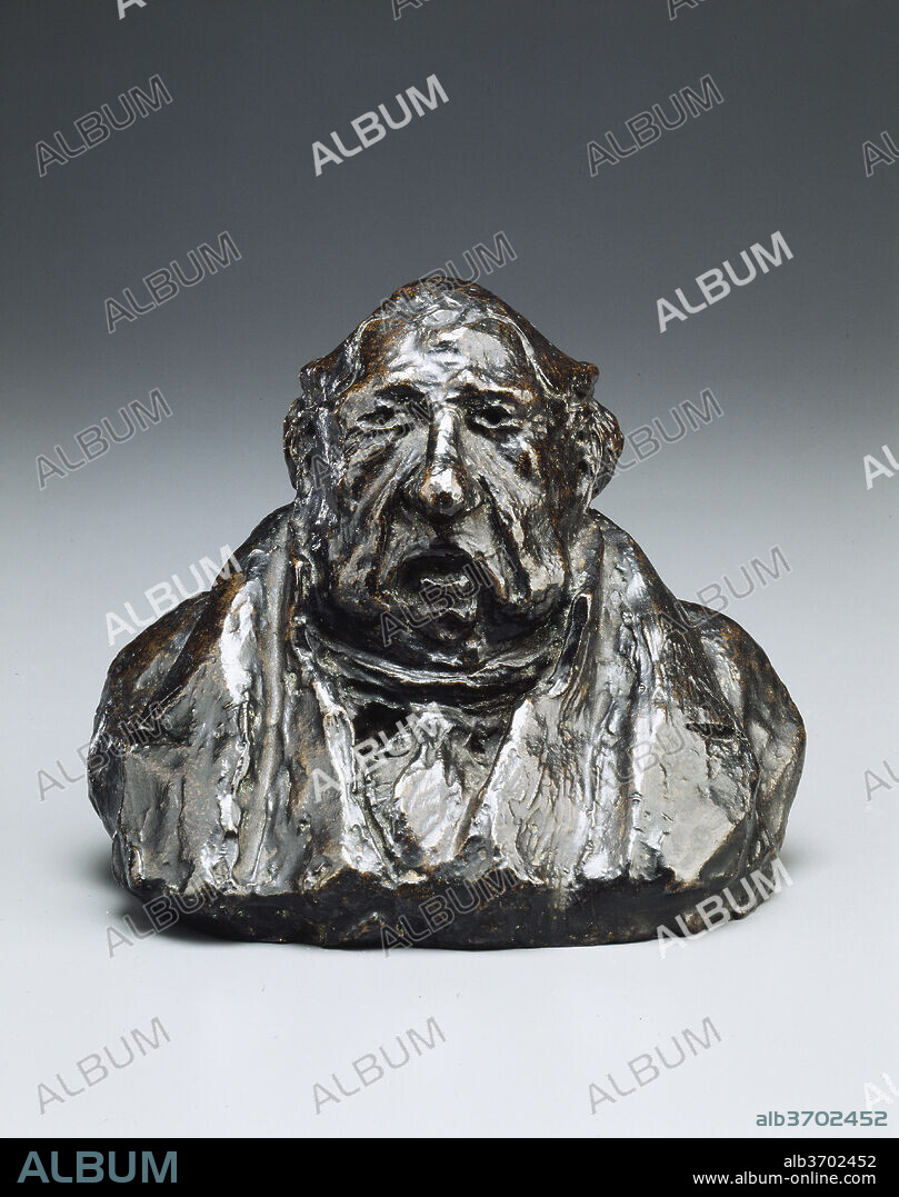 HONORE DAUMIER. Jean-Marie Harlé, Père. Dated: model c. 1832/1835, cast 1929/1950. Dimensions: overall: 12.1 x 14.6 x 11.1 cm (4 3/4 x 5 3/4 x 4 3/8 in.). Medium: bronze.