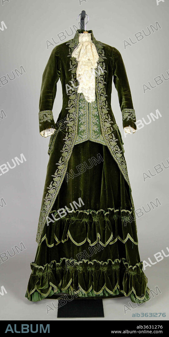 Promenade dress. Culture: French. Designer: Emile Pingat (French, active 1860-96). Date: ca. 1888.