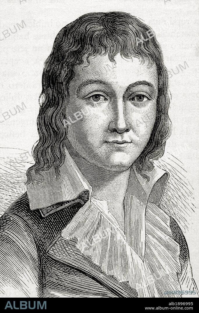 LUIS XVII (Versalles, 1785-París, 1795). Hijo de Luis XVI de Francia y Maria Antonieta. Rey titular de Francia entre 1793-1795. A su muerte numerosos impostores se atribuyeron su personalidad. Grabado.