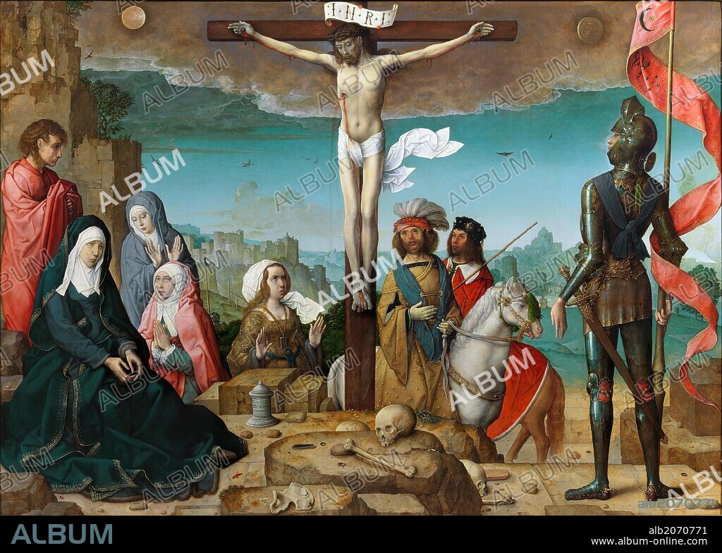 Juan de Flandes / 'Crucifixion', 1509-1518, Spanish-Flemish School, Oil on panel, 123 cm x 169 cm, P07878.