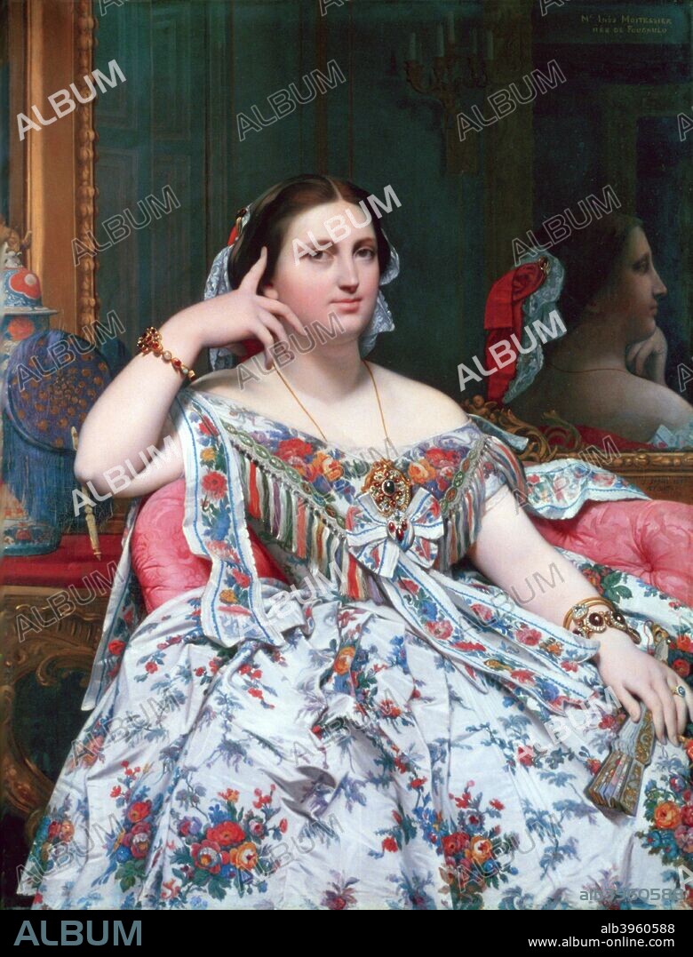 'Madame Moitessier', 1856. From the collection of the National Gallery, London.