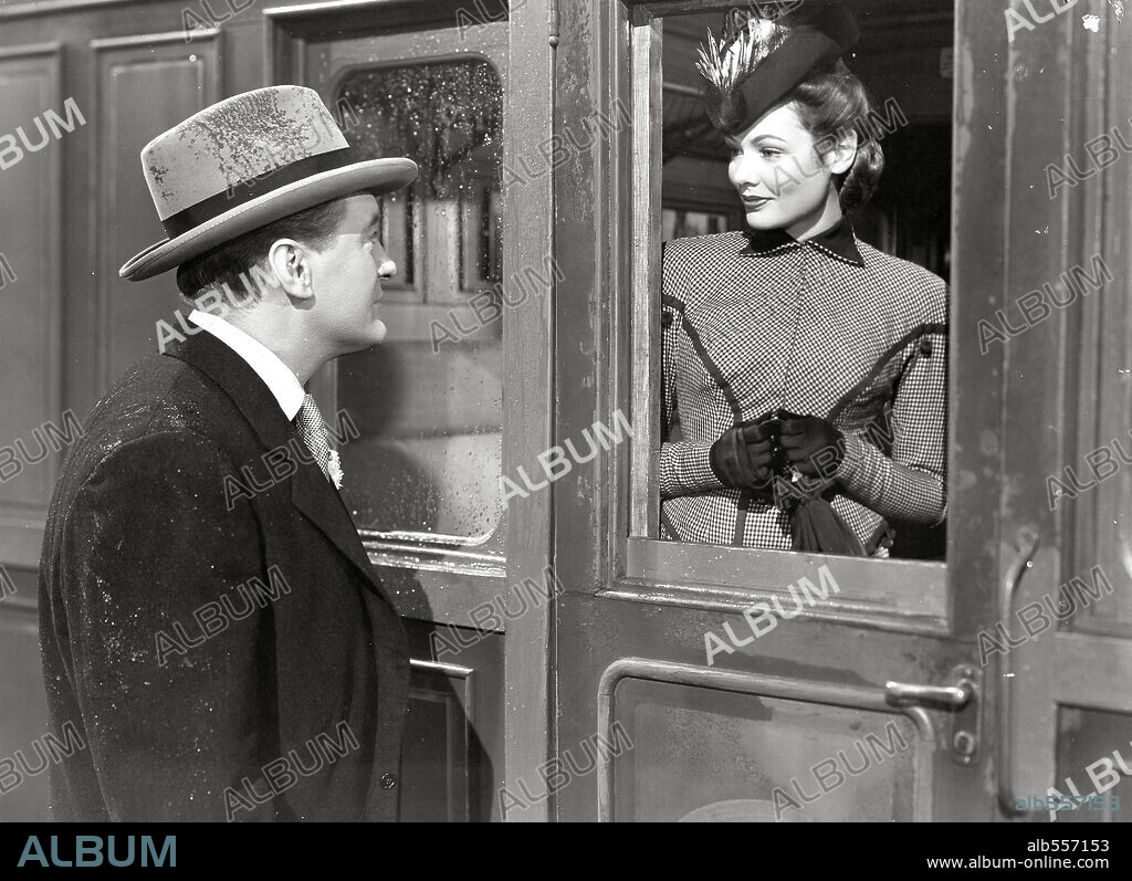 GENE TIERNEY y GEORGE SANDERS en EL FANTASMA Y LA SRA. MUIR, 1947 (THE GHOST AND MRS. MUIR), dirigida por JOSEPH L. MANKIEWICZ. Copyright 20TH CENTURY FOX.