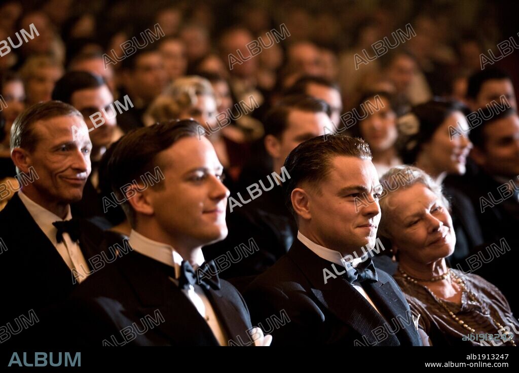 ARMIE HAMMER, JUDI DENCH and Leonardo DiCaprio in J. EDGAR, 2011, directed by CLINT EASTWOOD. Copyright MALPASO PRODUCTIONS / BERNSTEIN, KEITH.