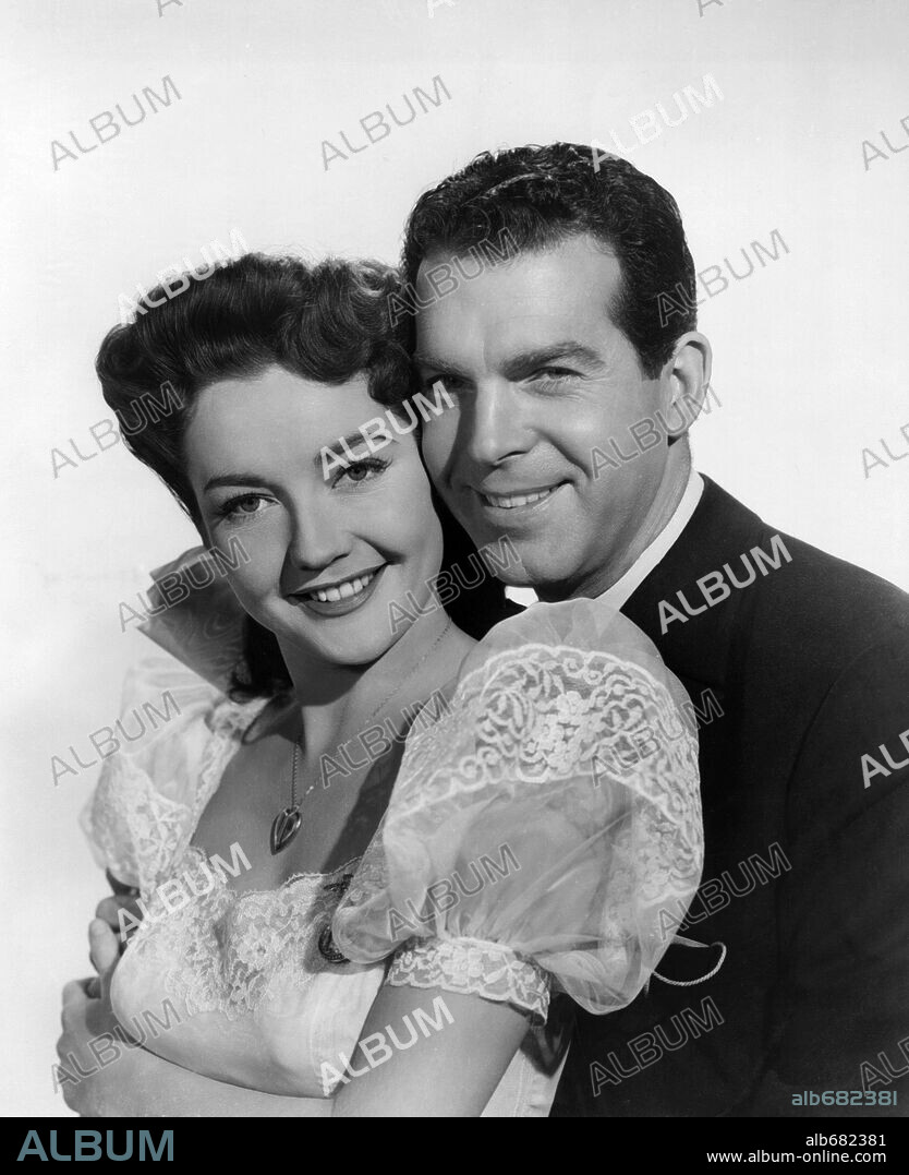 FRED MACMURRAY and LYNN BARI in CAPTAIN EDDIE, 1945, directed by LLOYD BACON. Copyright 20TH CENTURY FOX/EUREKA.