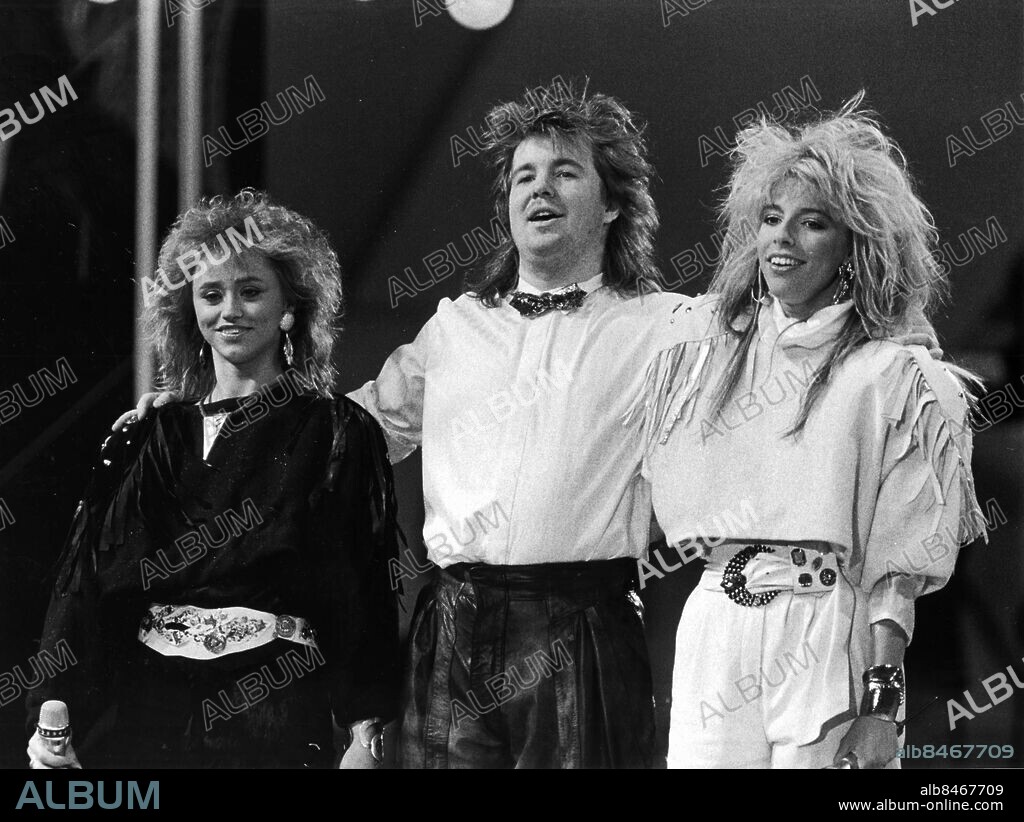 Göteborg 1987-02-20. Nanne Nordqvist, Angelique Widengren och Peter Grönvall - Sound of music *** Local Caption *** GP Foto: Anders Hofgren. KAMERAREPORTAGE.