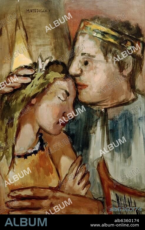 Motesiczky, Marie-Louise von. 1906-1996. "After the Ball" (Nach dem Ball), 1949. (Karl von Motesiczky, der Bruder der Künstlerin, mit seiner Freundin). Öl auf Leinwand, 76,3 × 50,9 cm. London, Marie-Louise von Motesiczky Charitable Trust.